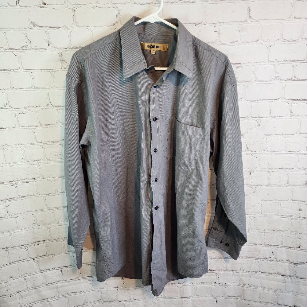 Men's Bachrach longsleeve button down shirt, size Large